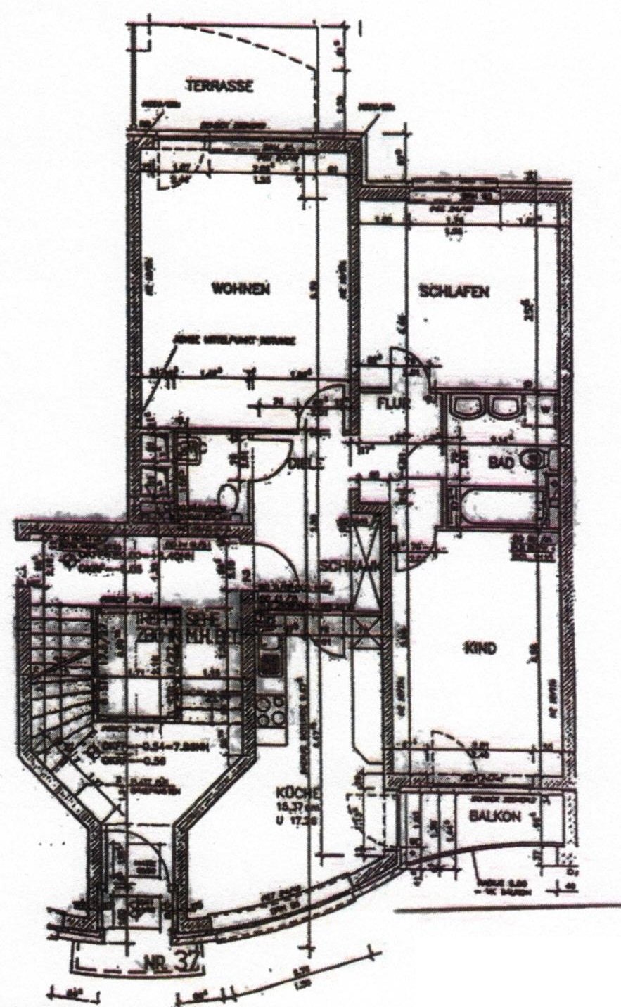 Grundriss 2. OG Wohnung Hamburg