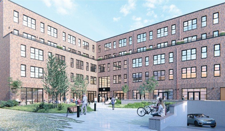 Blick auf das Objekt Hamburg Ladenlokal +PROVISIONSFREI+ Urbanes Flair trifft moderne Arbeitswelten! Vielseitig nutzbare Gewerbefl�chen im NEUBAUPROJEKT HANSA HAUS in zentraler Lage von Barmbek