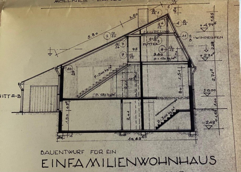 Querschnitt Einfamilienhaus Hamburg