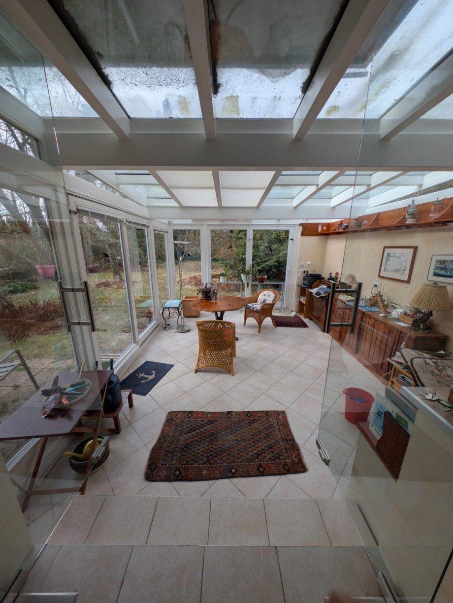 Innenansicht Wintergarten Einfamilienhaus Hamburg